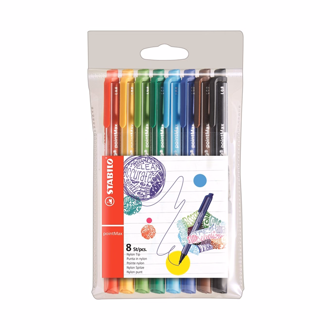 Filctoll STABILO PointMax 0.8 8 darabos