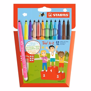 Filctoll STABILO Trio A-Z 12 darabos