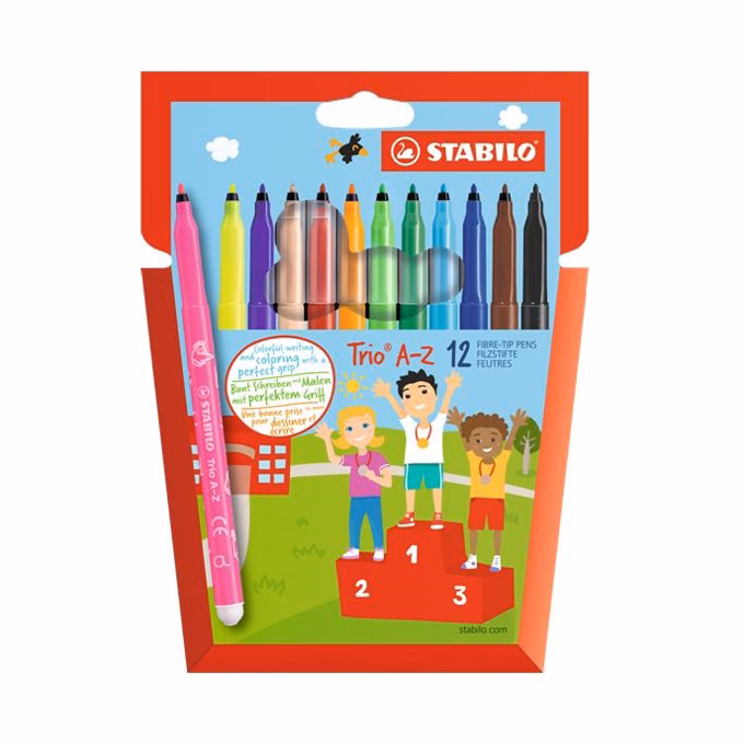 Filctoll STABILO Trio A-Z 12 darabos