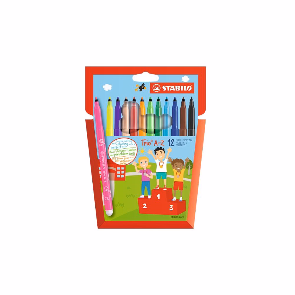 Filctoll STABILO Trio A-Z 12 darabos