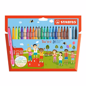 Filctoll STABILO Trio A-Z 24 darabos