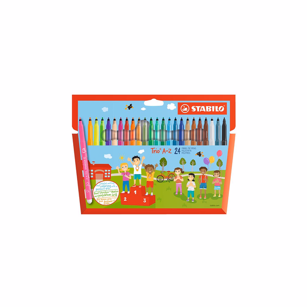 Filctoll STABILO Trio A-Z 24 darabos