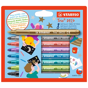 Filctoll STABILO Trio Deco 8 darabos készlet