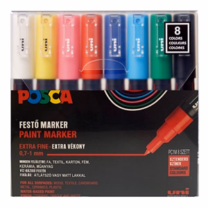 Filctoll UNI Posca PC-1M 8 darabos