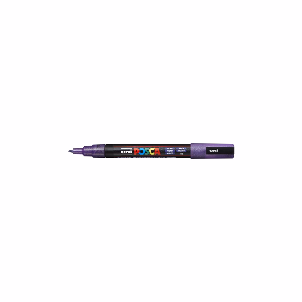 Filctoll UNI Posca PC-3ML csillámló lila Filctoll UNI Posca PC-3ML csillámló lila