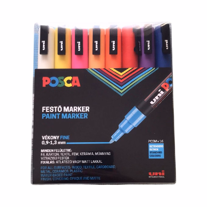 Filctoll UNI Posca PC-3M 16 darabos