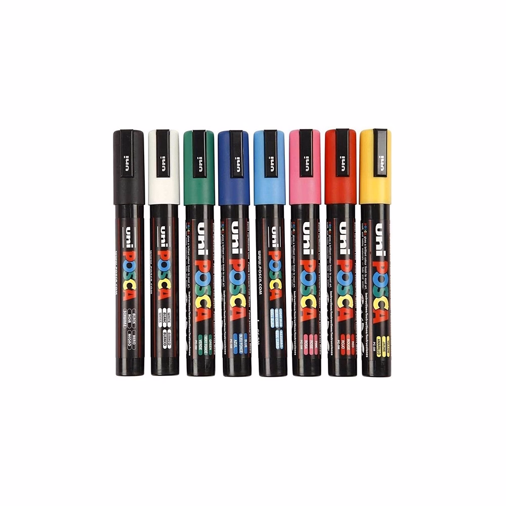 Filctoll UNI Posca PC-5M 8 darabos készlet