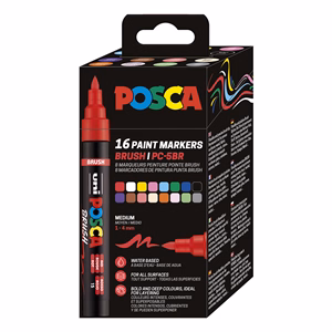 Filctoll UNI posca PC-5BR ecsethegyű 16 darabos