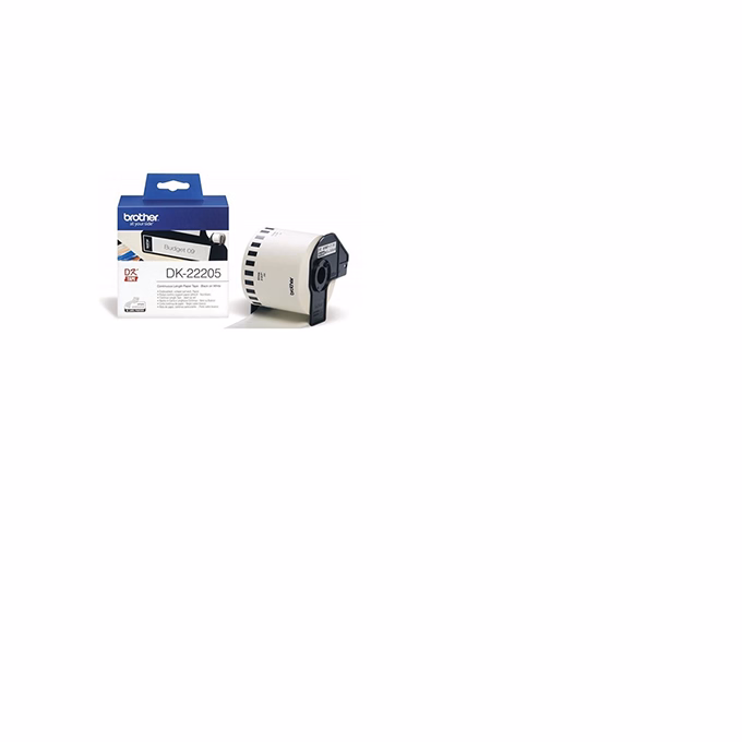 Filmszalag BROTHER DK-22205 62mm x 30,48m fehér alapon fekete