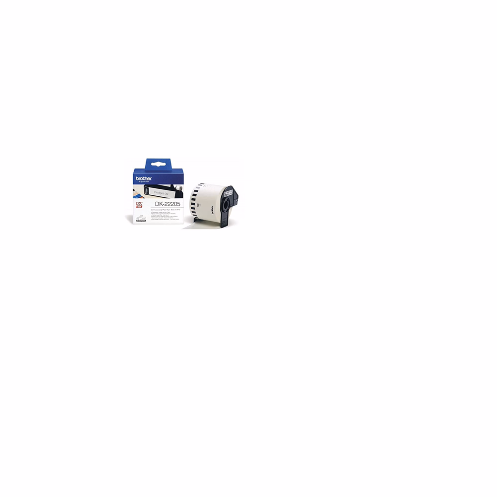 Filmszalag BROTHER DK-22205 62mm x 30,48m fehér alapon fekete