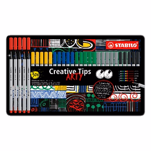 Flictoll STABILO Cretive Tips Arty Classic fémdobozos 30 darabos Flictoll STABILO Cretive Tips Arty Classic fémdobozos 30 darabos