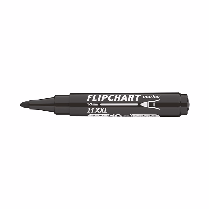Flipchart marker ICO Artip 11 XXL kerek fekete 1-3mm