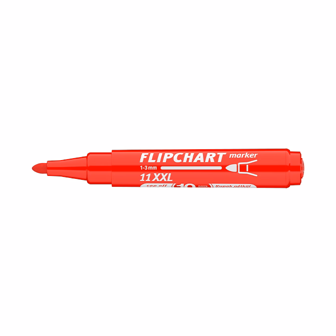 Flipchart marker ICO Artip 11 XXL kerek piros 1-3mm