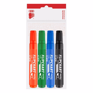 Flipchart marker ICO Artip 12 XXL vágott 1-4mm 4 darabos