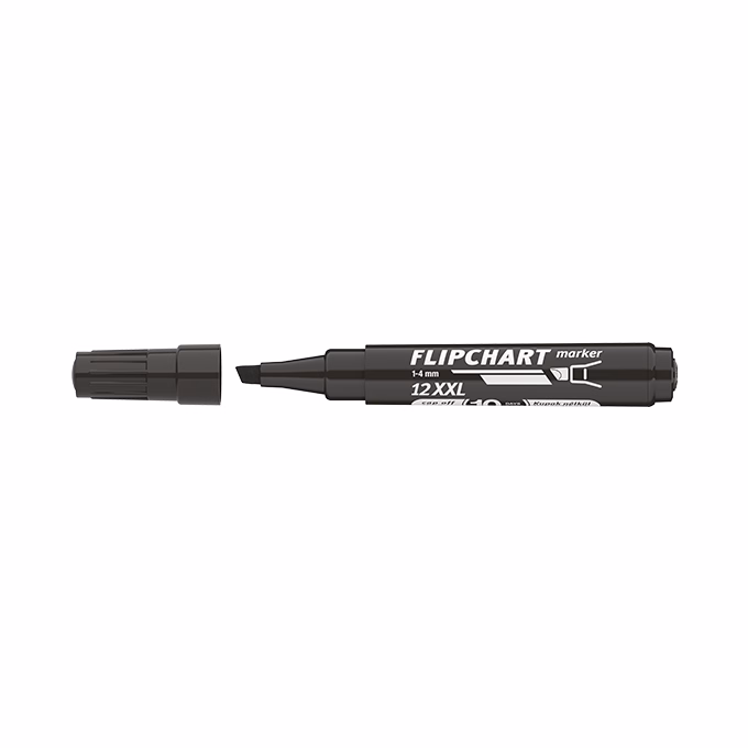 Flipchart marker ICO Artip 12 XXL vágott fekete 1-4mm