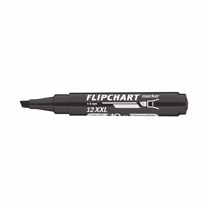 Flipchart marker ICO Artip 12 XXL vágott fekete 1-4mm