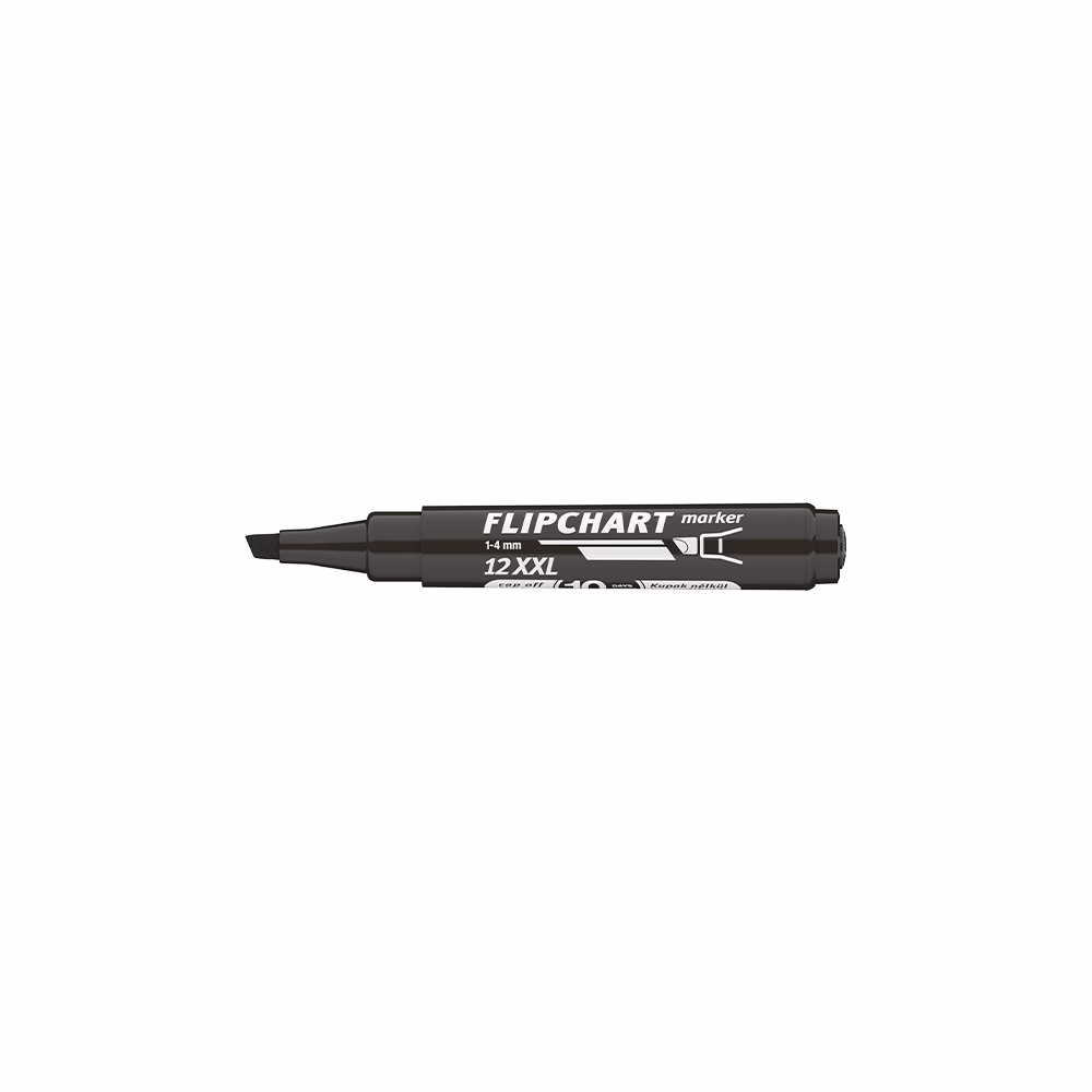 Flipchart marker ICO Artip 12 XXL vágott fekete 1-4mm