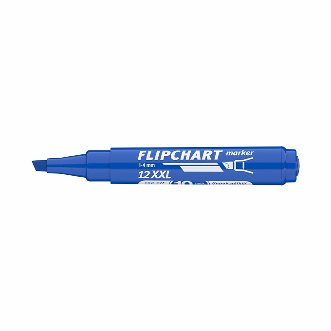 Flipchart marker ICO Artip 12 XXL vágott kék 1-4mm