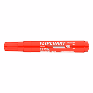Flipchart marker ICO Artip 12 XXL vágott piros 1-4mm