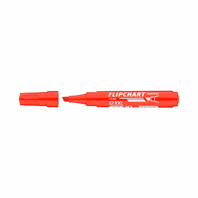 Flipchart marker ICO Artip 12 XXL vágott piros 1-4mm