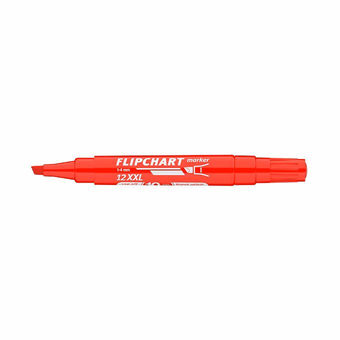 Flipchart marker ICO Artip 12 XXL vágott piros 1-4mm