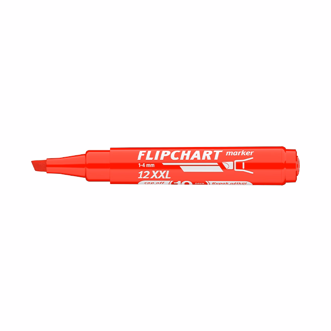 Flipchart marker ICO Artip 12 XXL vágott piros 1-4mm