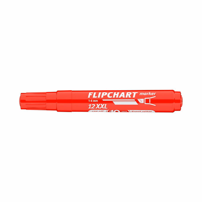 Flipchart marker ICO Artip 12 XXL vágott piros 1-4mm
