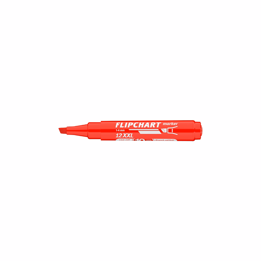 Flipchart marker ICO Artip 12 XXL vágott piros 1-4mm