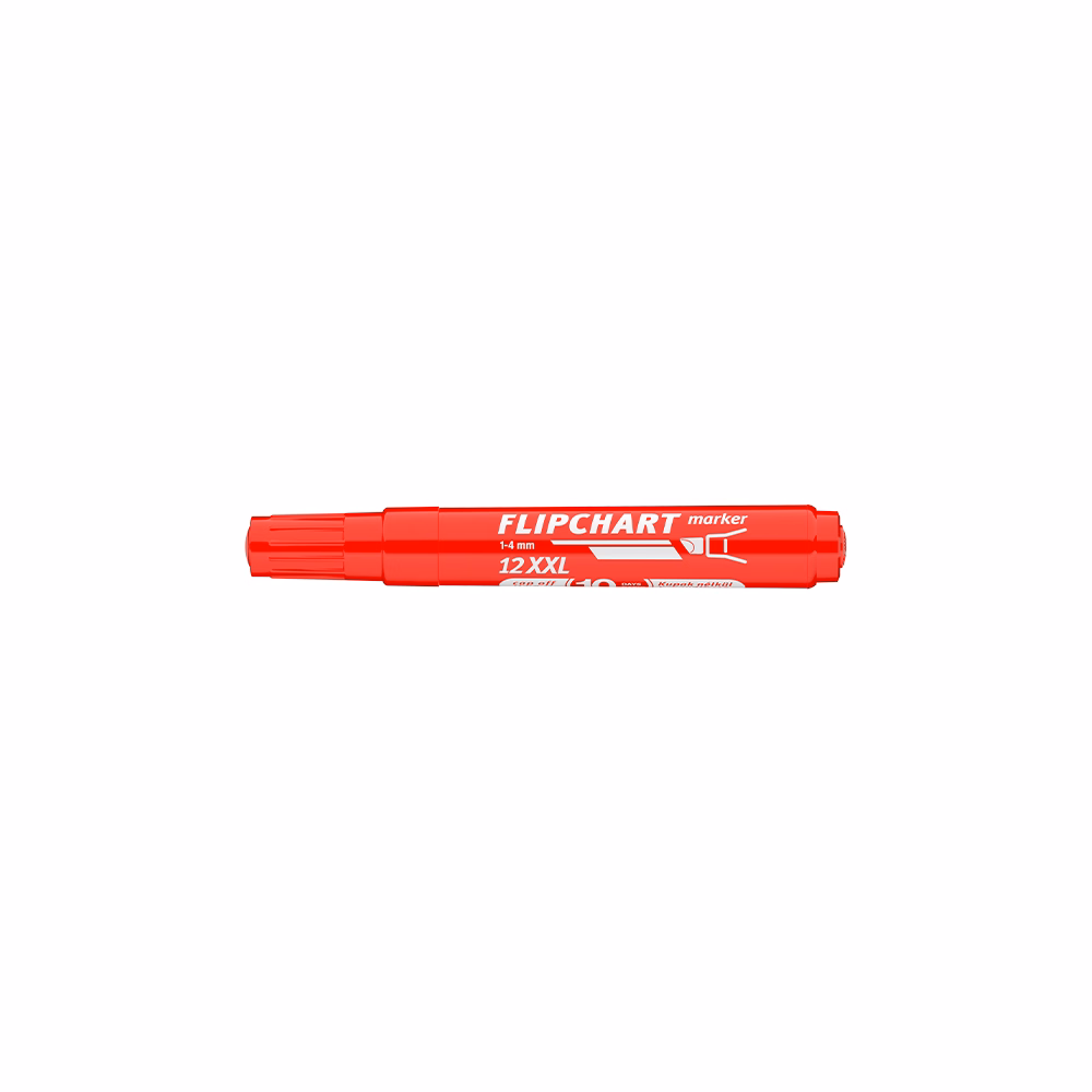 Flipchart marker ICO Artip 12 XXL vágott piros 1-4mm