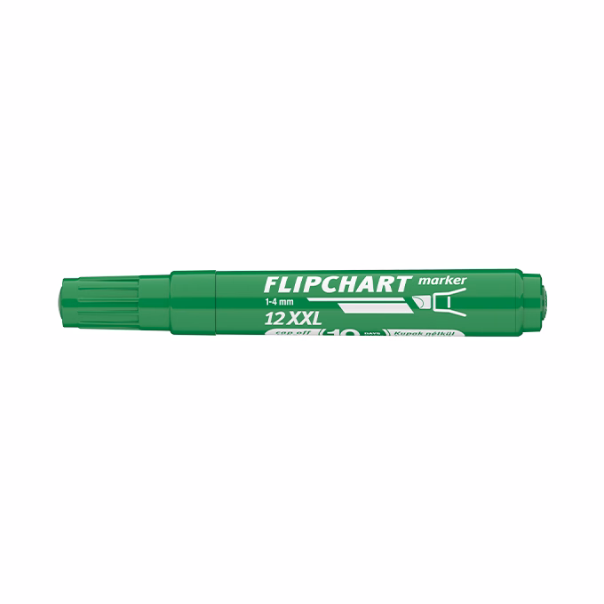 Flipchart marker ICO Artip 12 XXL vágott zöld 1-4mm