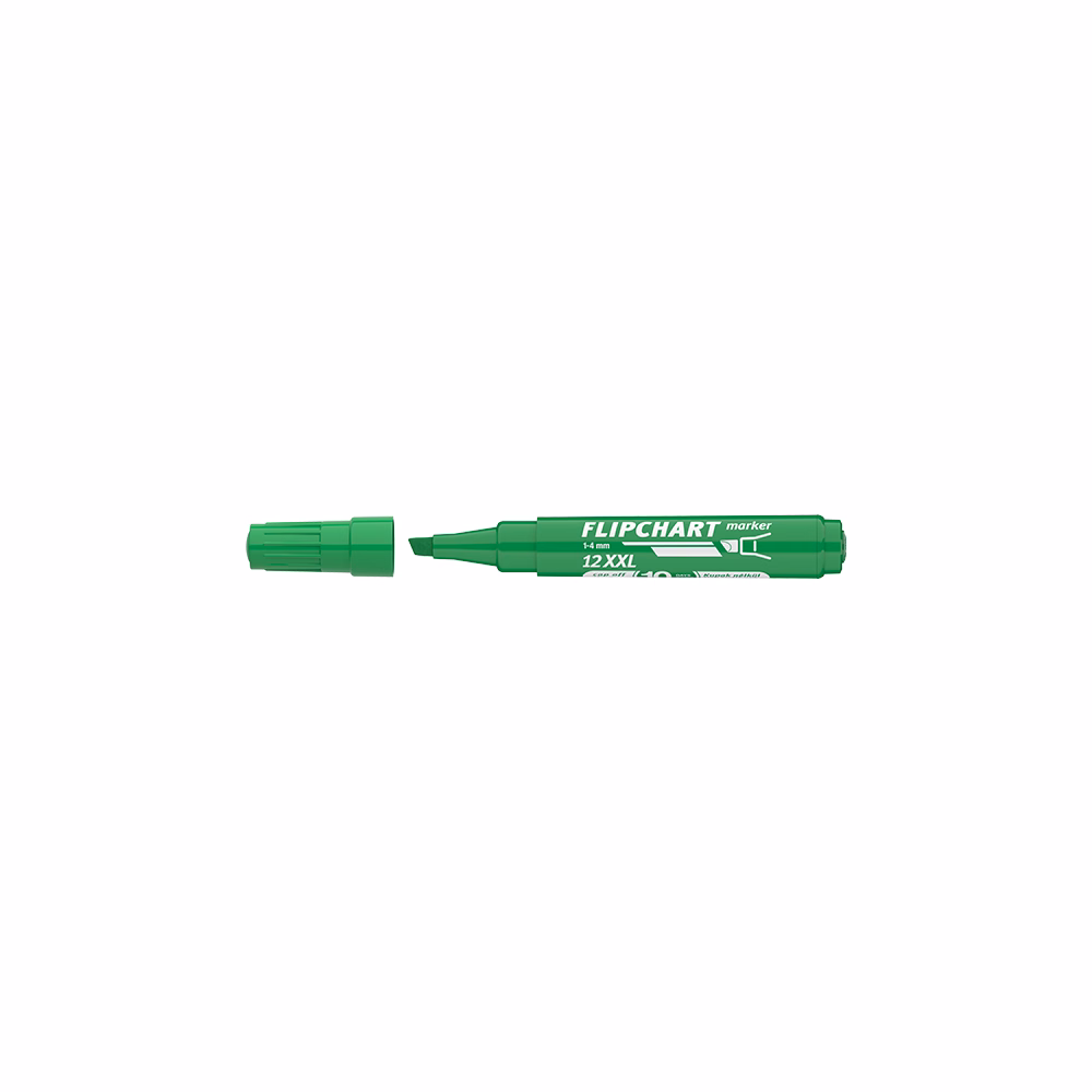 Flipchart marker ICO Artip 12 XXL vágott zöld 1-4mm