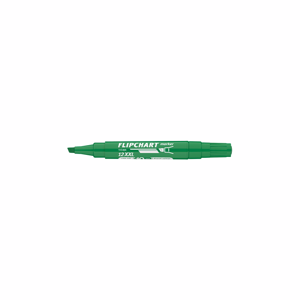 Flipchart marker ICO Artip 12 XXL vágott zöld 1-4mm