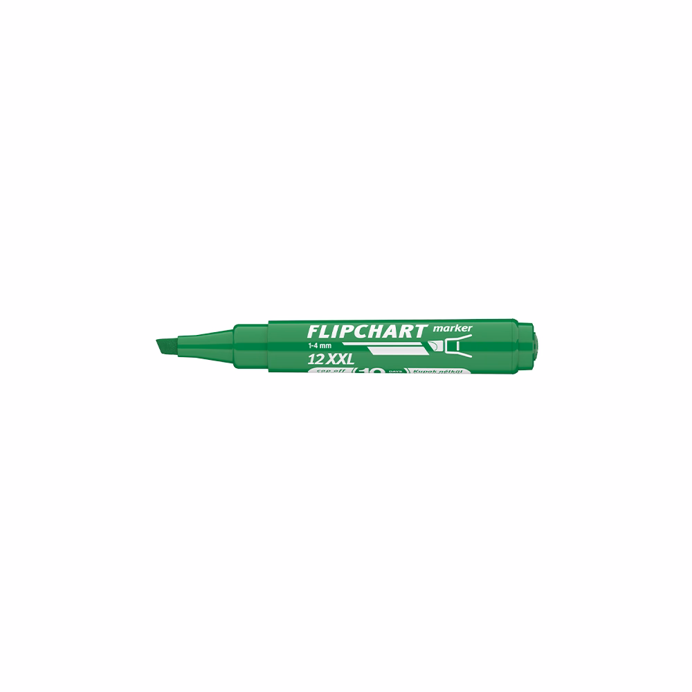Flipchart marker ICO Artip 12 XXL vágott zöld 1-4mm