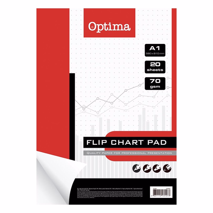 Flipchart papír OPTIMA sima 58x81cm 20 ív/tömb
