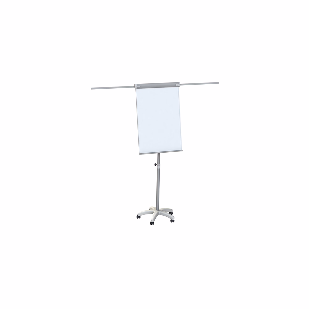 Flipchart tábla MEMOBE mágneses felület 68x105 cm 2 db segédkarral mobil állítható magasság