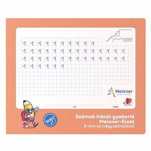 Foglalkoztató füzet ICO Süni fekvő 32 lapos kockás I. osztály Meixner-féle számok írása gyakorló