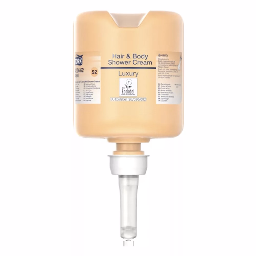 Folyékony krémszappan TORK S2 Luxus krémtusfürdő és sampon 475 ml