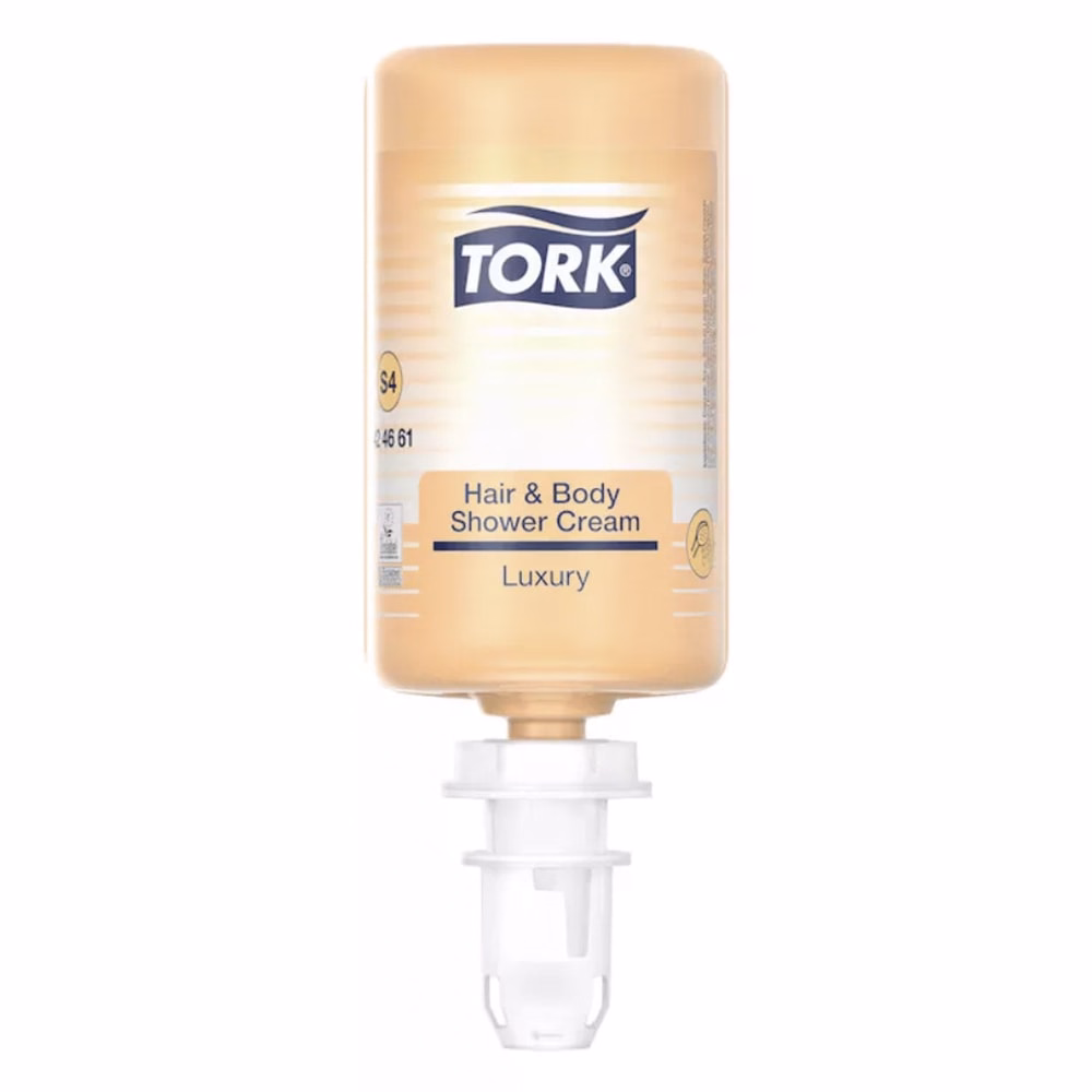 Folyékony krémszappan TORK S4 Luxus tusoláshoz és hajmosásra 1 liter argánolaj / vanília