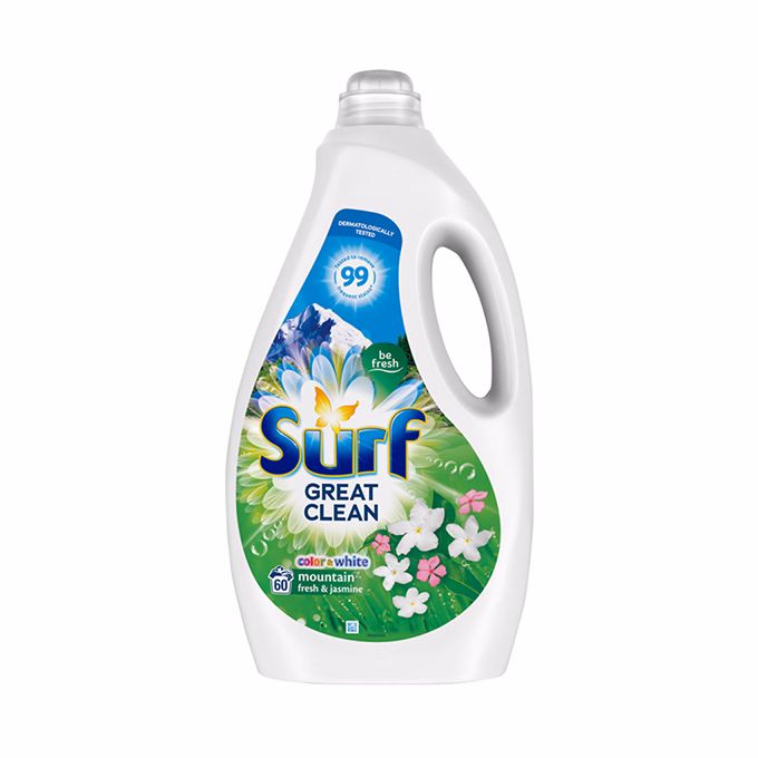 Folyékony mosószer SURF Mountain Fresh 3 liter 60 mosás