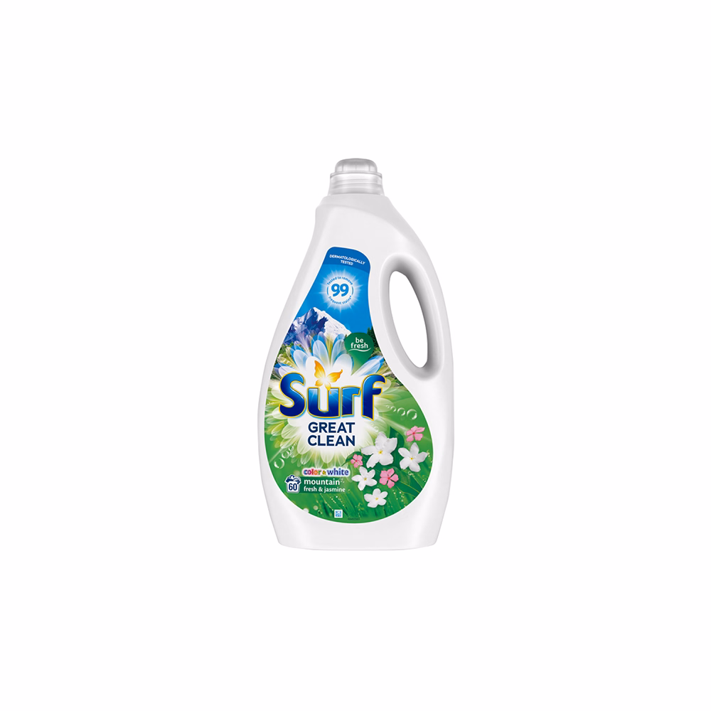 Folyékony mosószer SURF Mountain Fresh 3 liter 60 mosás