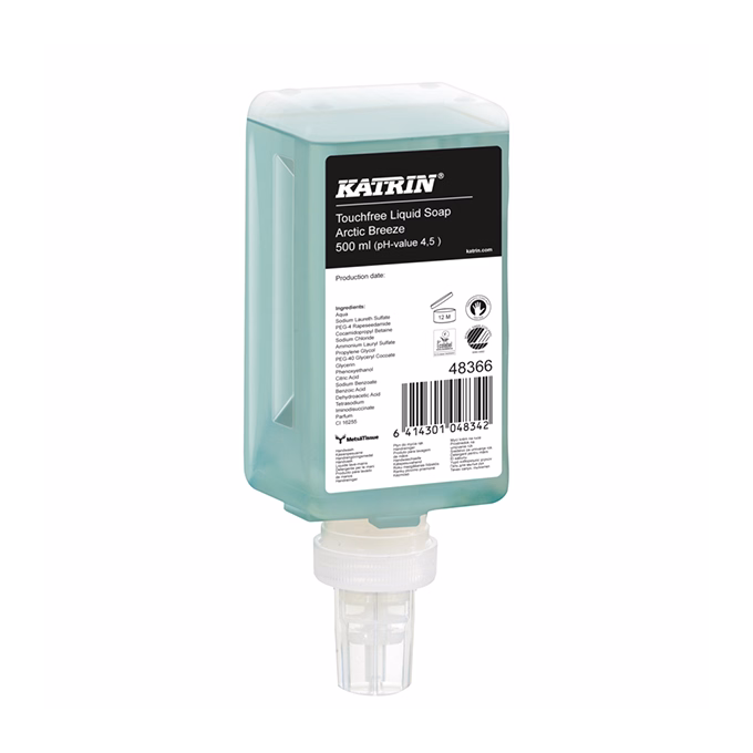 Folyékony szappan KATRIN Artic Breeze Touchfree szenzoros adagolóba zöld 500ml