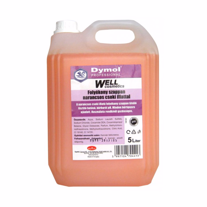 Folyékony szappan WELL narancsos-csoki 5L Folyékony szappan WELL narancsos-csoki 5L