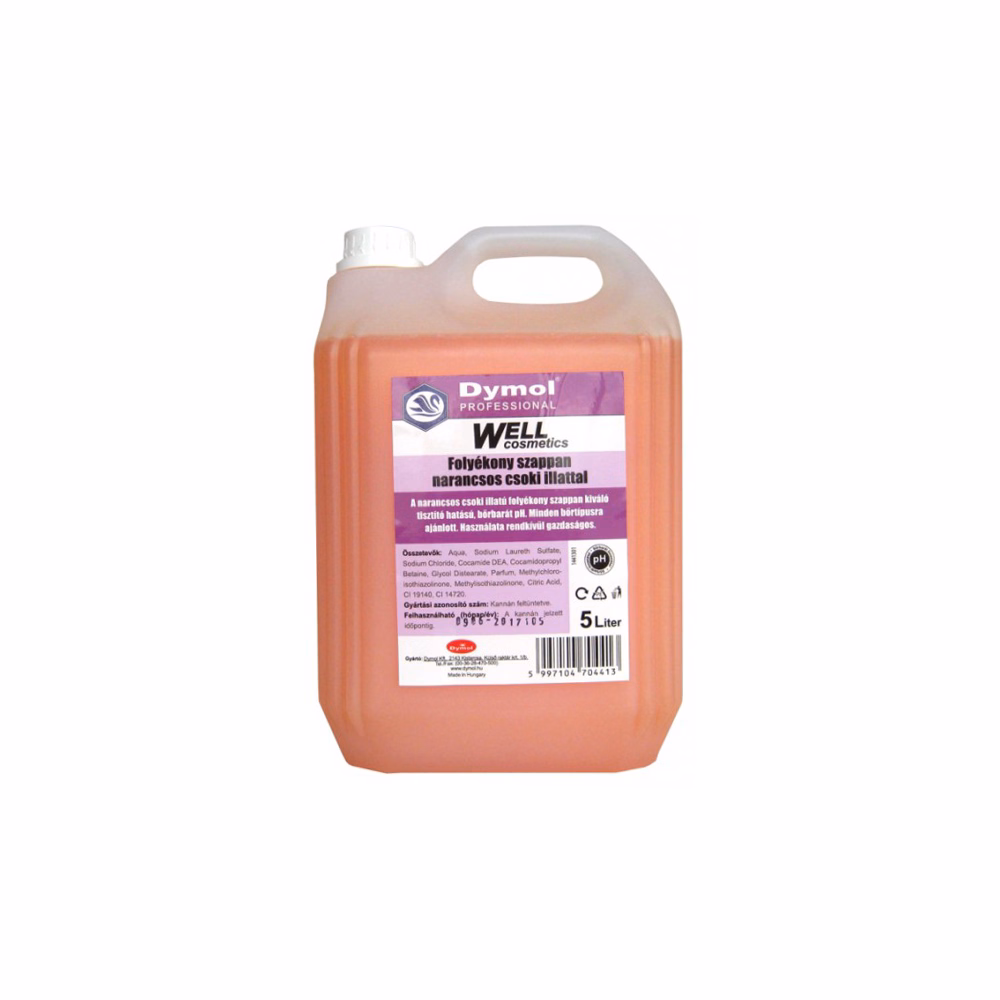 Folyékony szappan WELL narancsos-csoki 5L Folyékony szappan WELL narancsos-csoki 5L