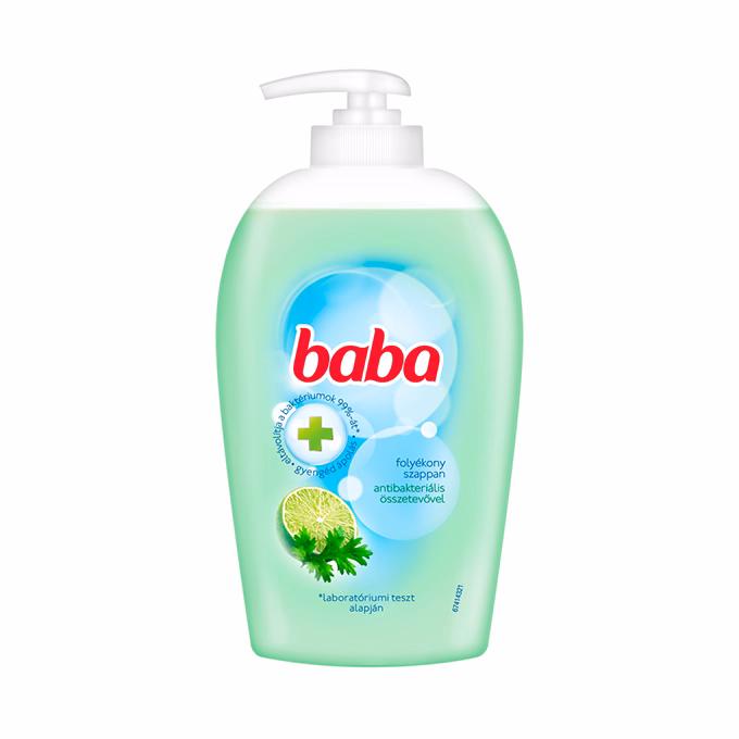 Folyékony szappan pumpás BABA antibakteriális Lime 250ml