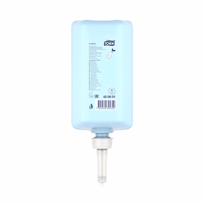 Folyékony szappan pumpás TORK S1 pipere hajmosásra és tusolásra 1 liter kék