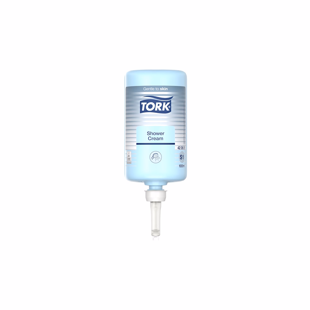Folyékony szappan pumpás TORK S1 pipere hajmosásra és tusolásra 1 liter kék