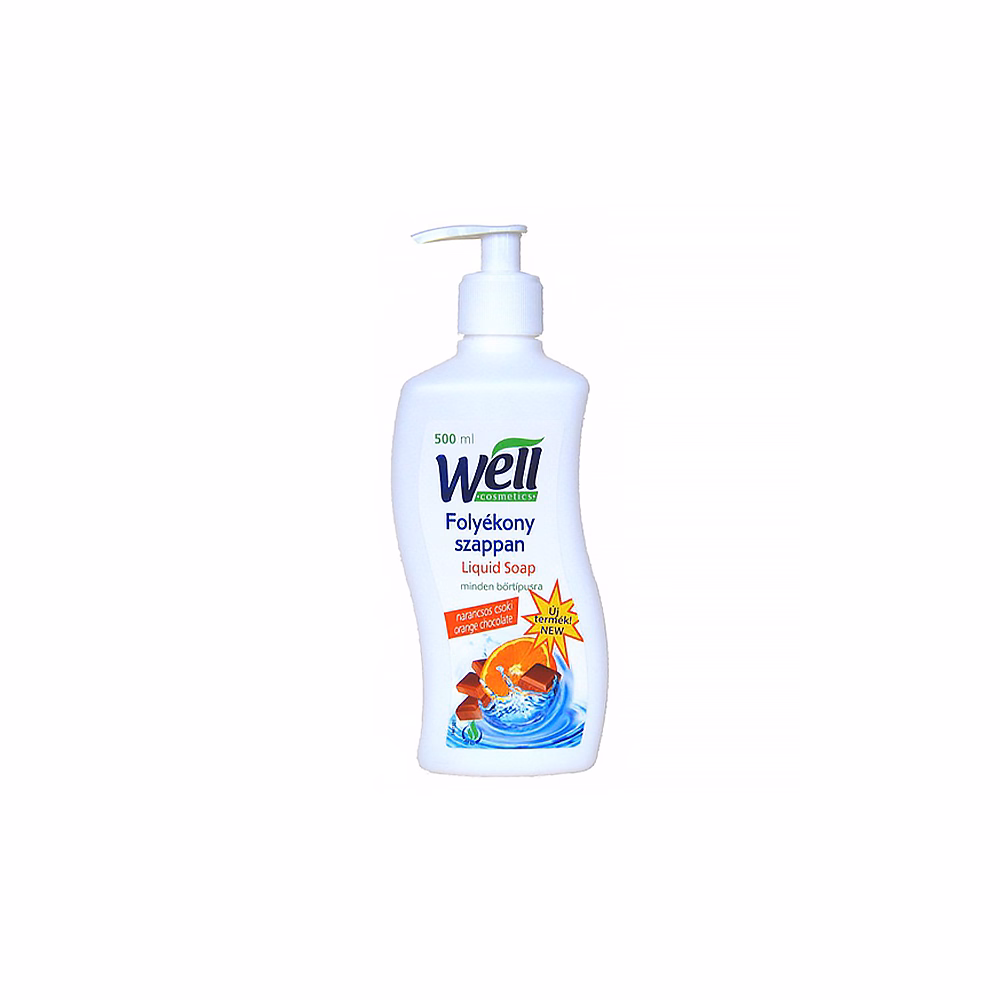 Folyékony szappan pumpás WELL narancsos-csoki 500 ml