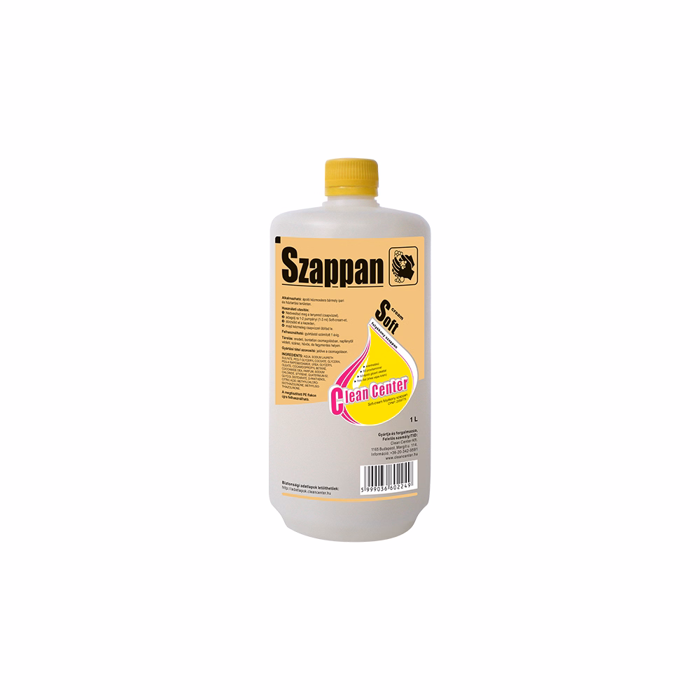 Folyékony szappan utántöltő CLEAN CENTER Soft-cream 1L