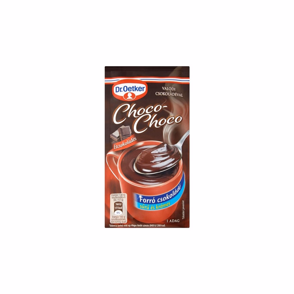 Forrócsokoládé instant DR OETKER Choco-Choco étcsokoládés 32 g