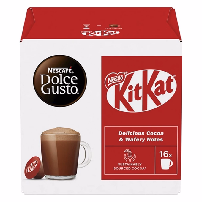 Forrócsokoládé kapszula NESCAFE Dolce Gusto Kit-Kat 16 kapszula/doboz